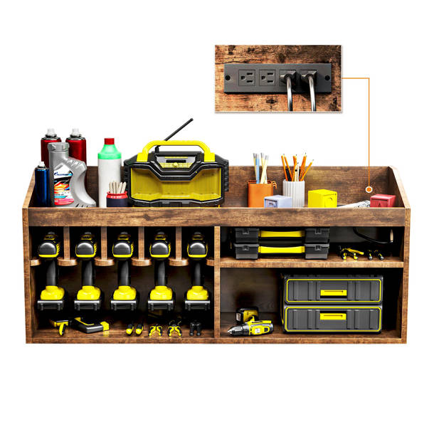 TCHOMENY Power Tool Storage Rack Wayfair